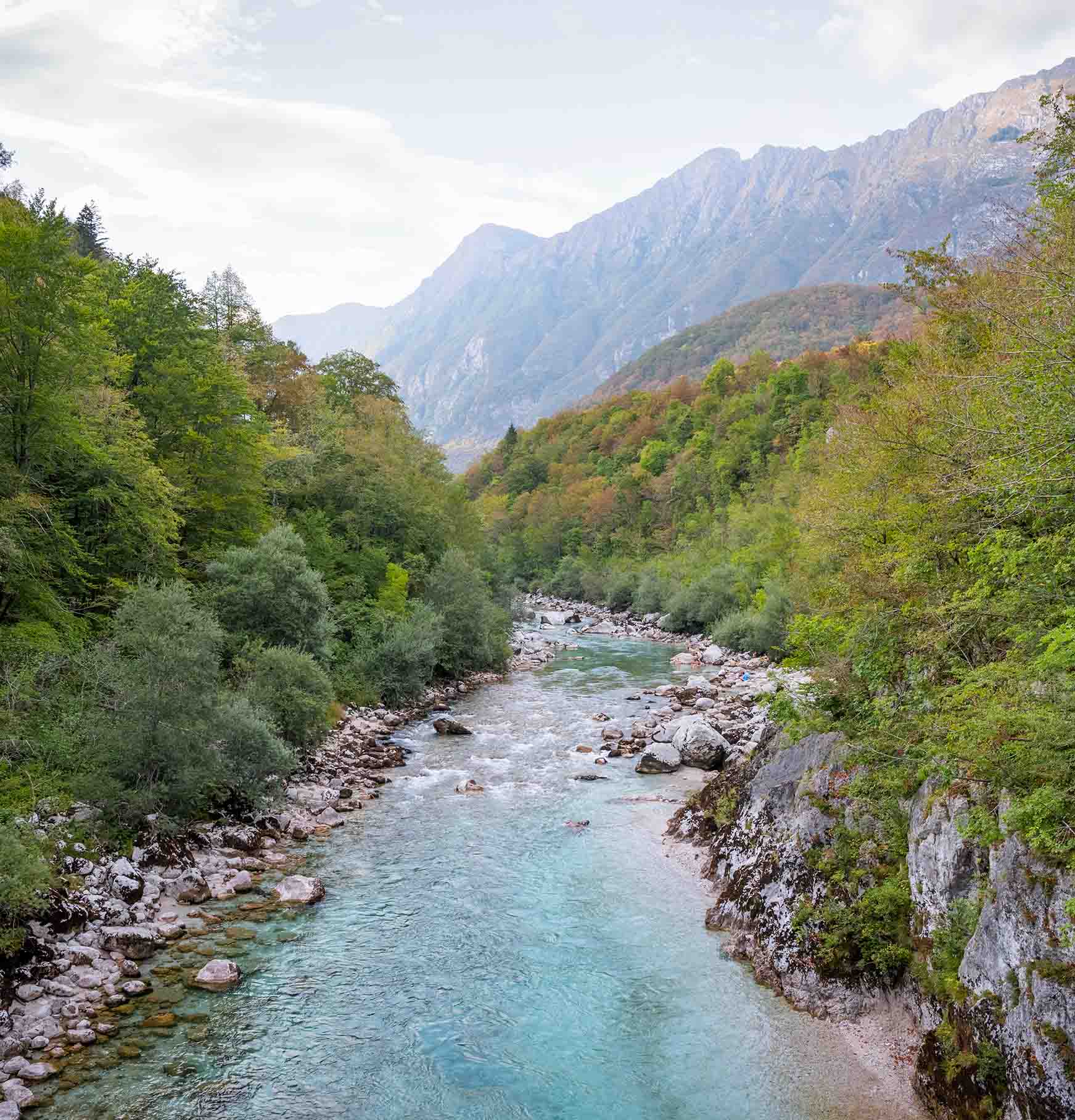 Packraft trail Slovénie - paysage Slovénie