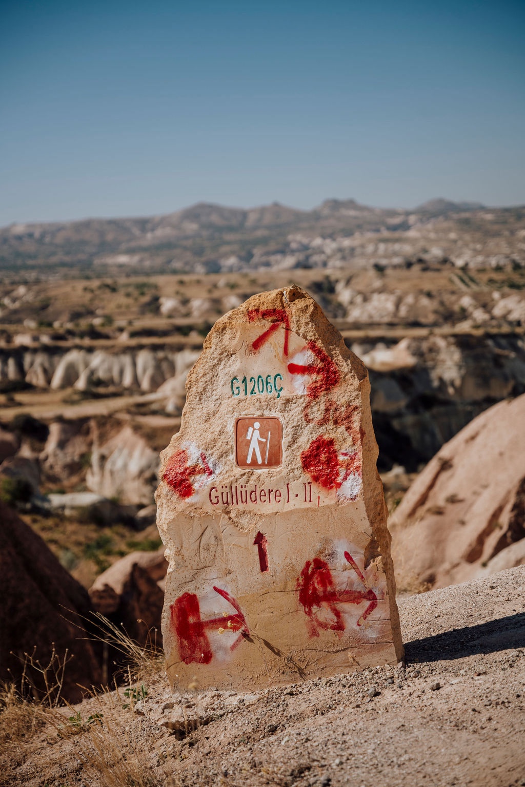 sentier de randonnée cappadoce turquie