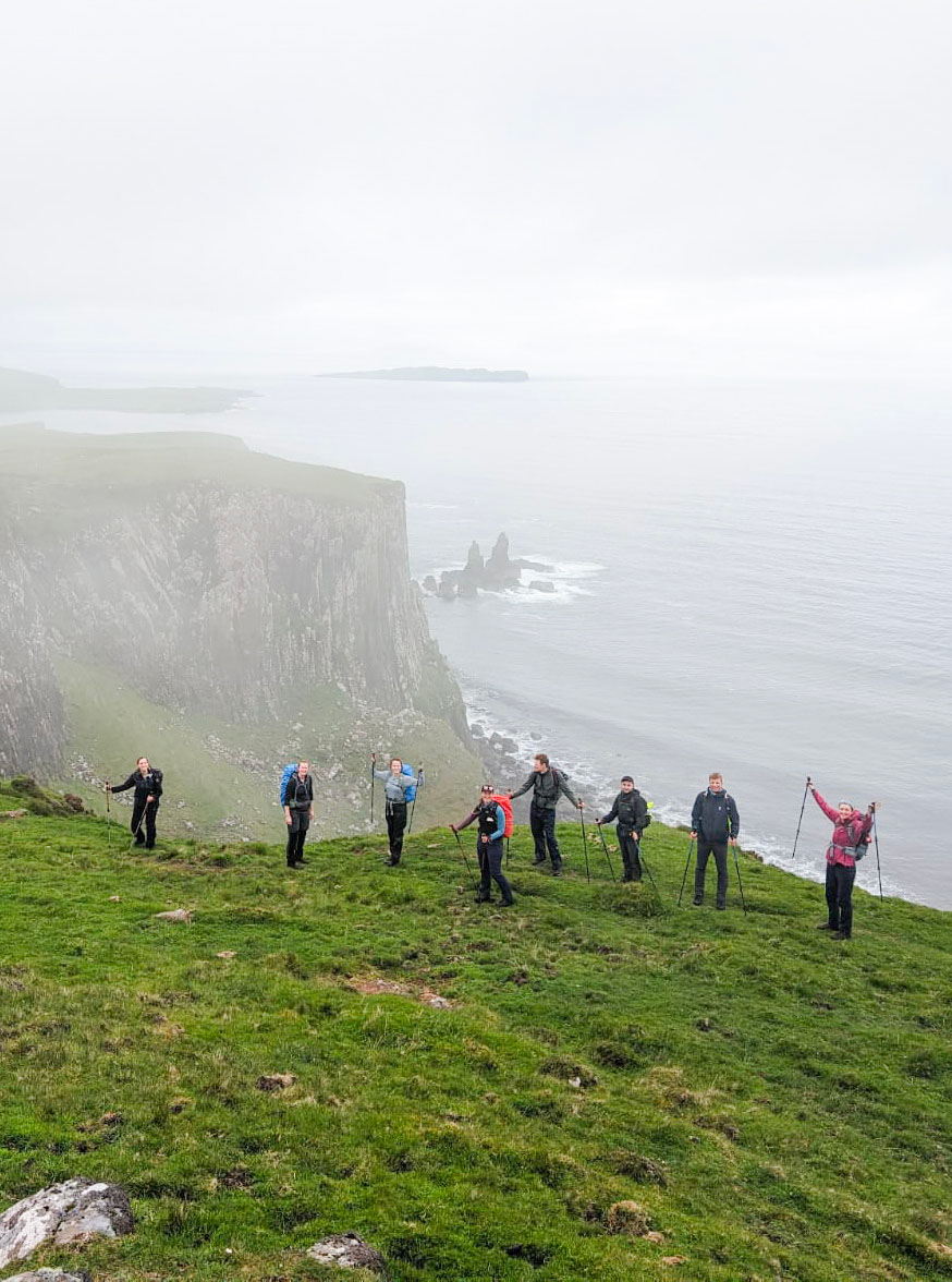 Scotland trail travelbase - falaises Écosse - trek Écosse