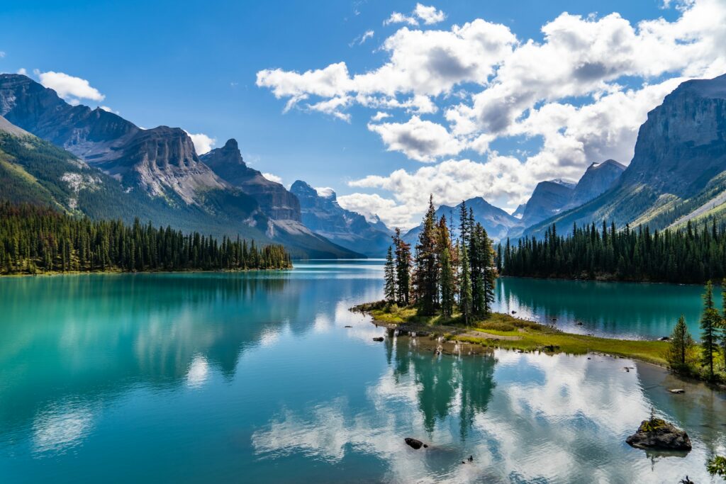 Paysage lors d'un voyage au canada