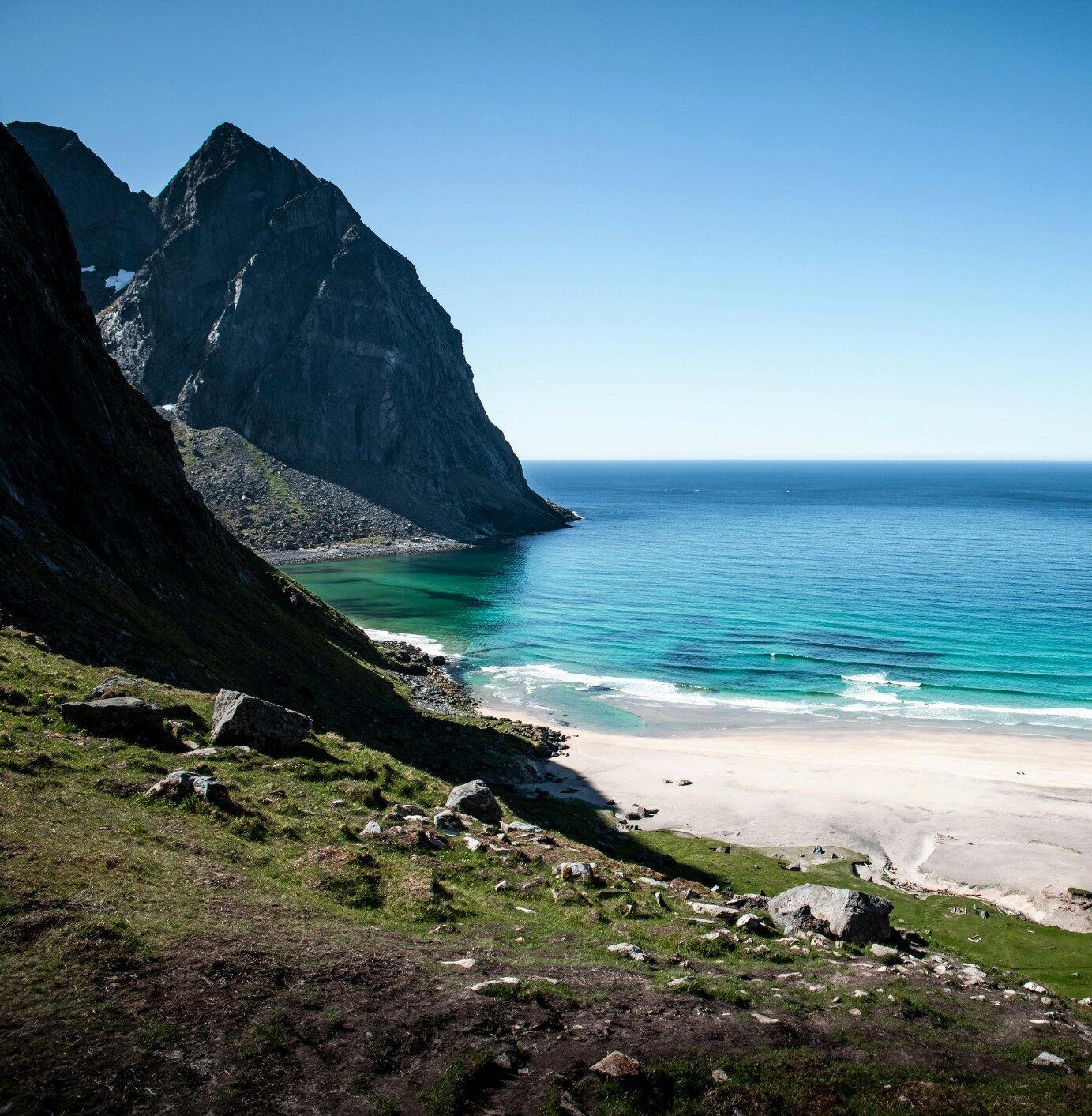 Kvalvika beach, l'un des plus beaux endroit des îles lofoten